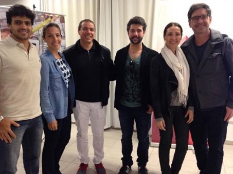Alguns dos arquitetos mentores do Archathon Floripa: Bernardo Bahia e Marina Blasi; Mário Pinheiro; Luiz Fernando Zanoni; e Taís e Giovani Bonetti. 