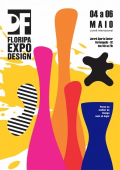 Cartaz da Floripa Expo Design, com identidade visual assinada por Bianka Frisoni. 