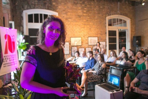 Ana Paula Venturini - a grande vencedora do prêmio. 