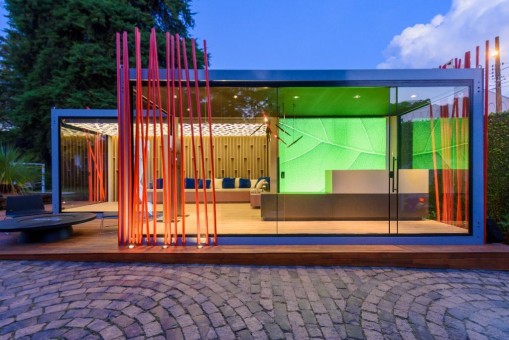 Bilheteria e Lounge, do arquiteto Thiago Guidolin de Oliveira e da designer Joyce Stroka. 

Foto: Lening Luiz Abdala | Acervo profissionais 