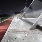 Detalhe da proposta de iluminação em fibra ótica em pontos do piso.

Foto: Divulgação Jaime Lerner Arquitetos Associados